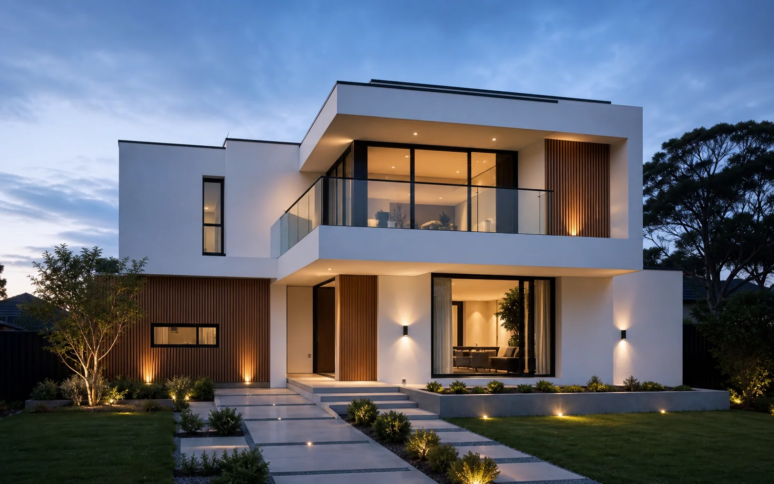 AI house front design matcher example